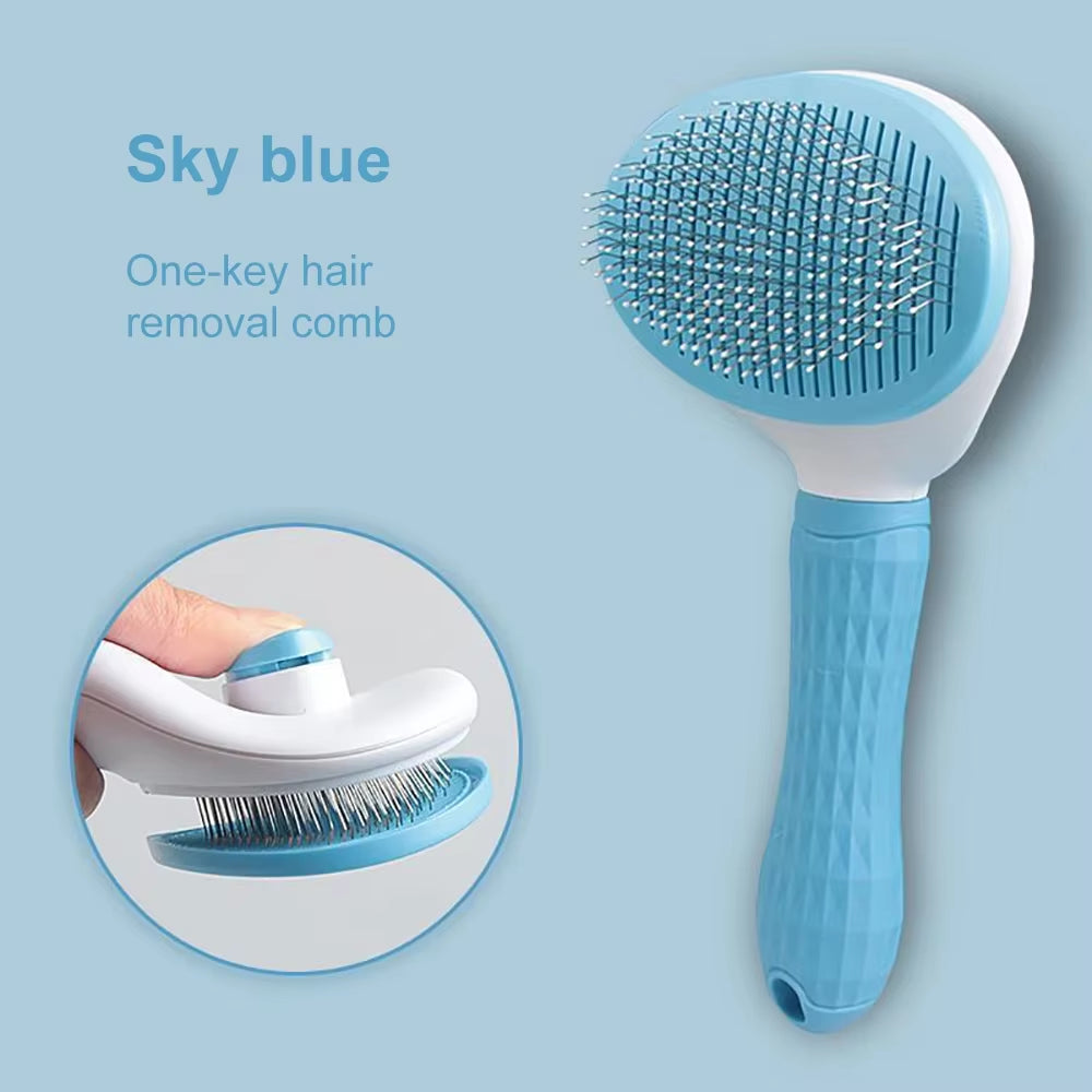 Pet Hair Remover Brush – Grooming Comb for Cats & Dogs, Long Hair Grooming & Cleaning Tool