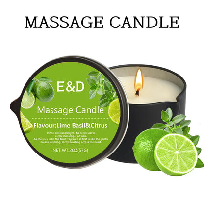 Massage Oil Candle,For Stress Relief and Skin Moisturizing,Scented Candles Aromatherapy SM Product Spa Essentials,Luxury Candles
