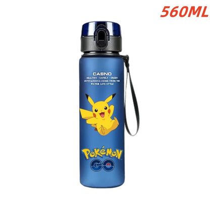 Pokemon Water Bottle - 560ml Pikachu Gengar - Kids Outdoor Sports