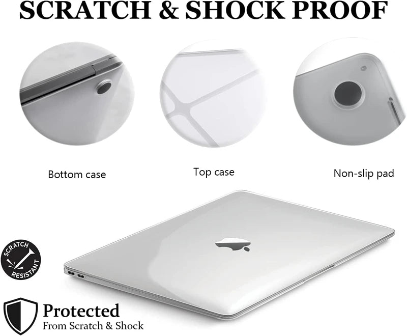 Crystal Clear MacBook Case - Hard Shell Protection