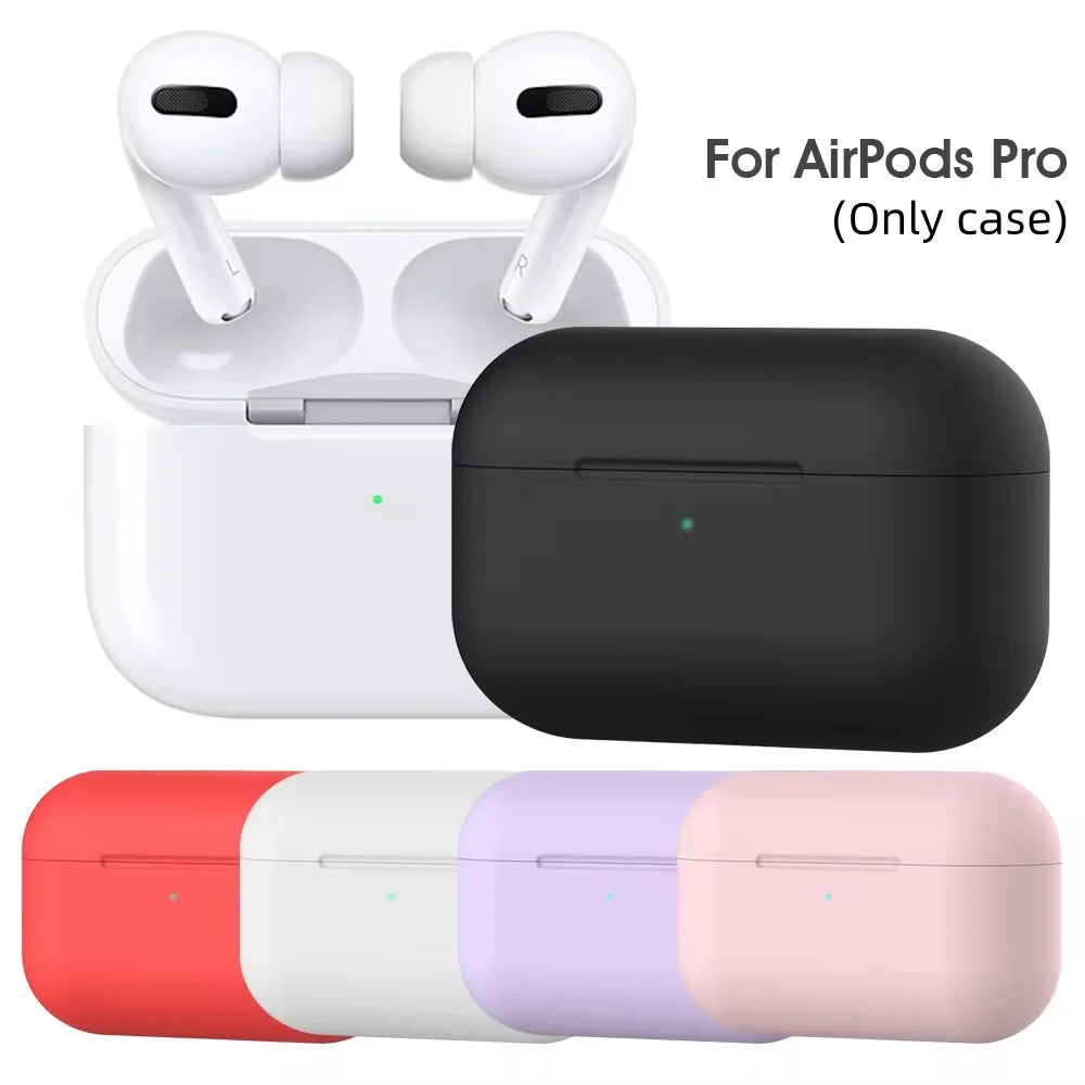 Soft Silicone AirPods Case - 20 Colors - Pro & AirPods 3