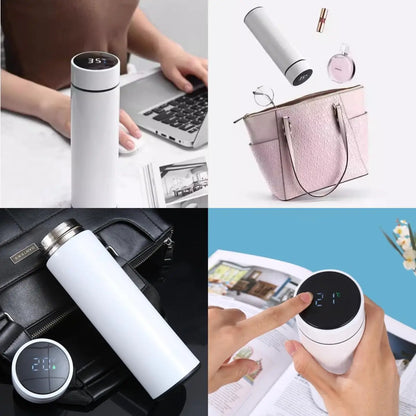 Smart Temperature Display Thermos - 500ml Stainless Steel Vacuum Insulated