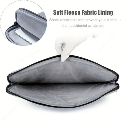 Premium PU Leather Laptop Sleeve - Slim Protective Case