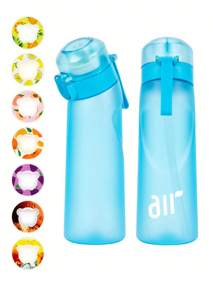 Scented Water Bottle with Flavor Pods - 800ml Transparent with Straw