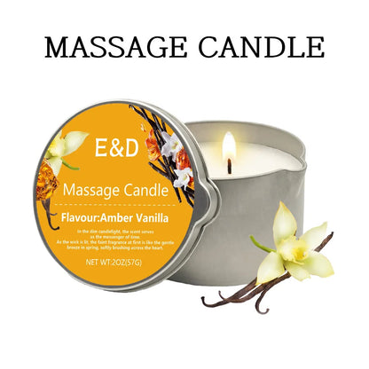 Massage Oil Candle,For Stress Relief and Skin Moisturizing,Scented Candles Aromatherapy SM Product Spa Essentials,Luxury Candles