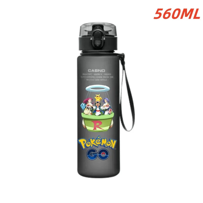 Pokemon Water Bottle - 560ml Pikachu Gengar - Kids Outdoor Sports