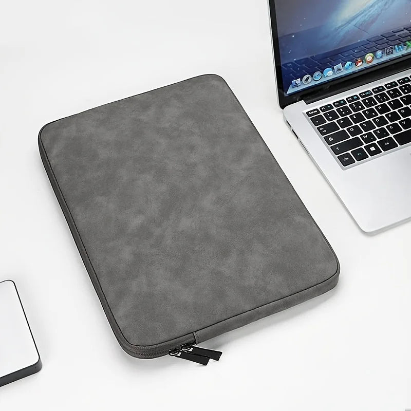 Premium PU Leather Laptop Sleeve - Slim Protective Case