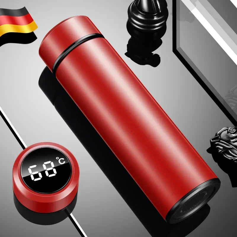 Smart Temperature Display Thermos - 500ml Stainless Steel Vacuum Insulated