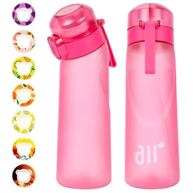 Scented Water Bottle with Flavor Pods - 800ml Transparent with Straw