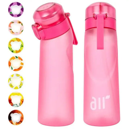 Scented Water Bottle with Flavor Pods - 800ml Transparent with Straw