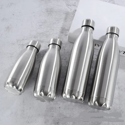 Stainless Steel Water Bottle - 500ml/750ml/1L - Insulated & Standard