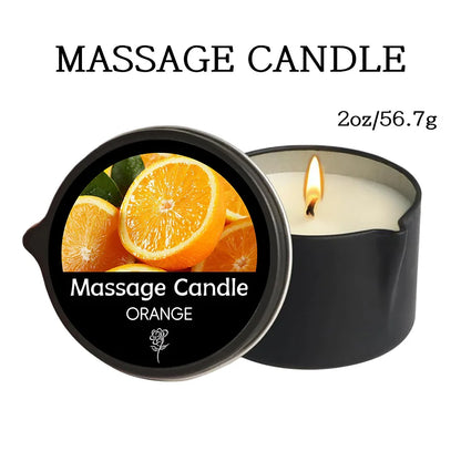 Massage Oil Candle,For Stress Relief and Skin Moisturizing,Scented Candles Aromatherapy SM Product Spa Essentials,Luxury Candles