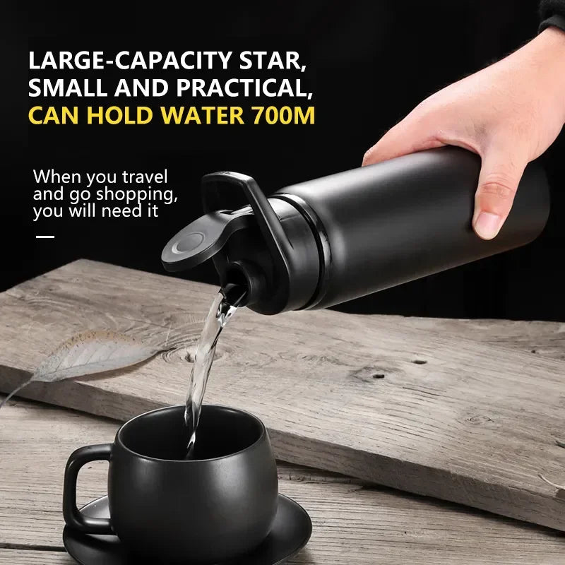 Aluminum Sports Water Bottle - 700ml Leakproof - Cycling, Hiking, Gym