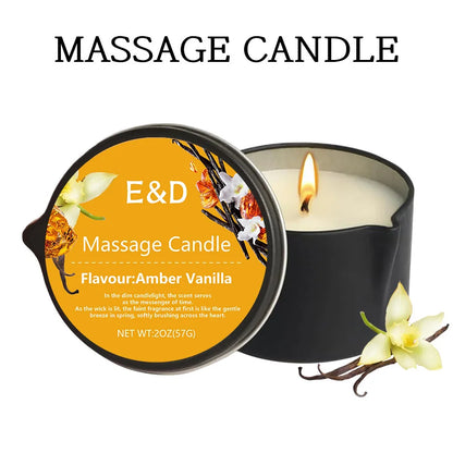 Massage Oil Candle,For Stress Relief and Skin Moisturizing,Scented Candles Aromatherapy SM Product Spa Essentials,Luxury Candles