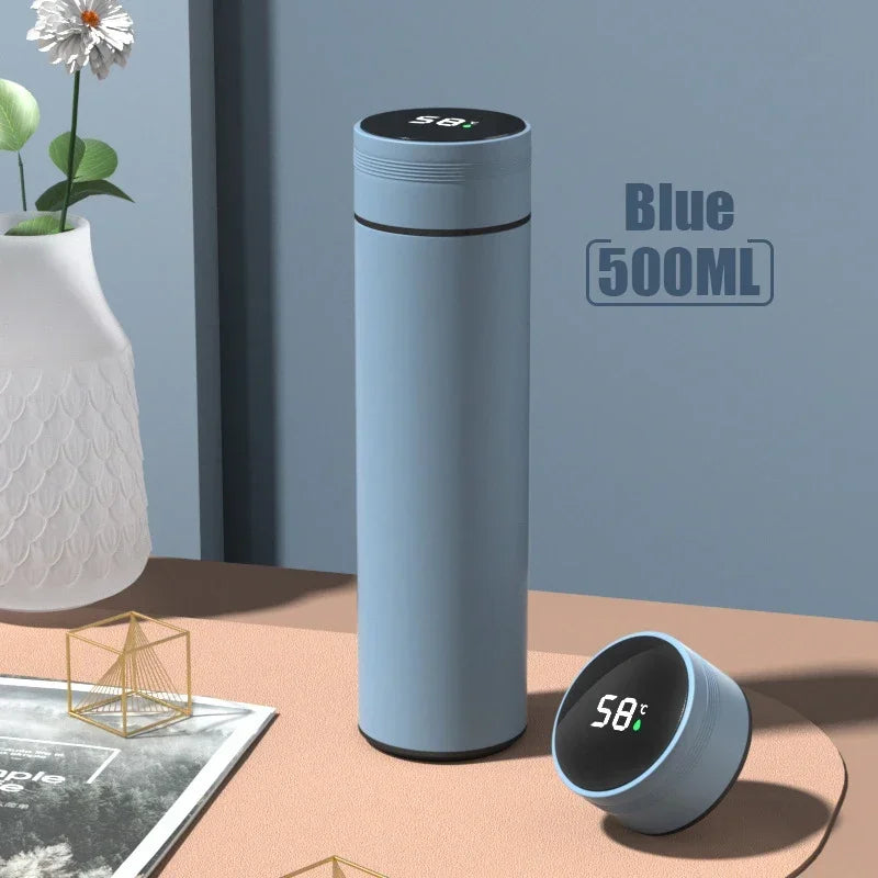 Smart Temperature Display Thermos - 500ml Stainless Steel Vacuum Insulated