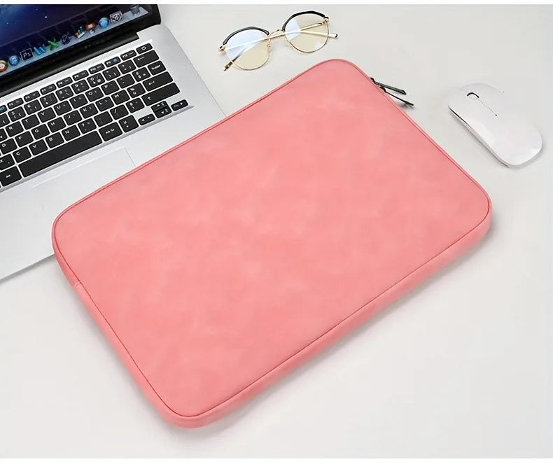Premium PU Leather Laptop Sleeve - Slim Protective Case