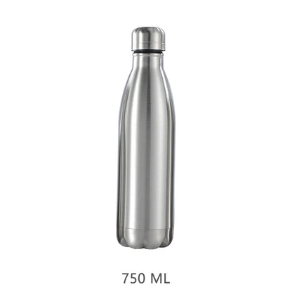 Stainless Steel Water Bottle - 500ml/750ml/1L - Insulated & Standard