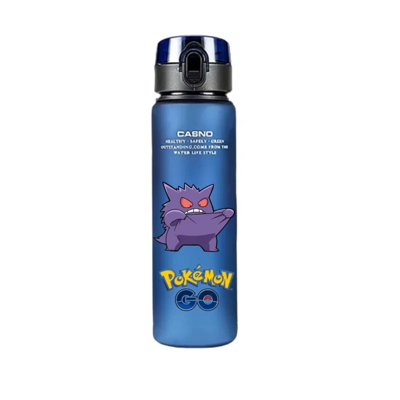 Pokemon Water Bottle - 560ml Pikachu Gengar - Kids Outdoor Sports