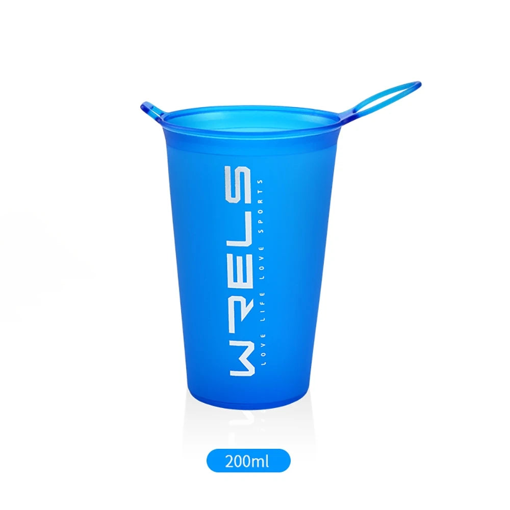 Collapsible Soft Flask Water Bottle - 500ml TPU BPA-Free - Running, Hiking