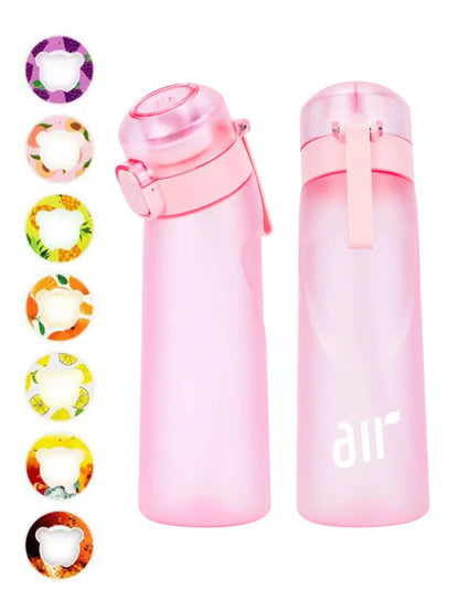 Scented Water Bottle with Flavor Pods - 800ml Transparent with Straw