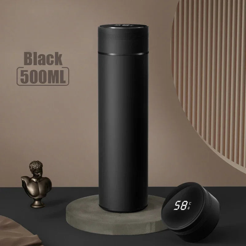 Smart Temperature Display Thermos - 500ml Stainless Steel Vacuum Insulated
