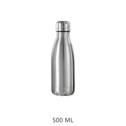 Stainless Steel Water Bottle - 500ml/750ml/1L - Insulated & Standard