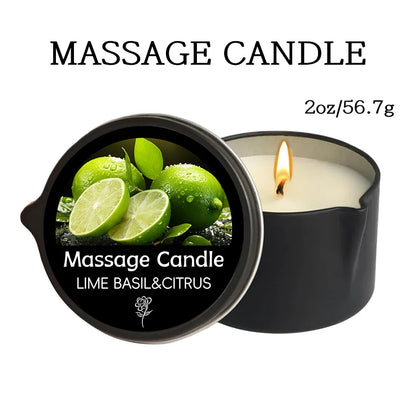 Massage Oil Candle,For Stress Relief and Skin Moisturizing,Scented Candles Aromatherapy SM Product Spa Essentials,Luxury Candles