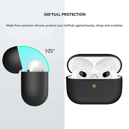 Ultra-Thin Silicone AirPods Case - Slim Fit - Pro 2, AirPods 3, 1/2