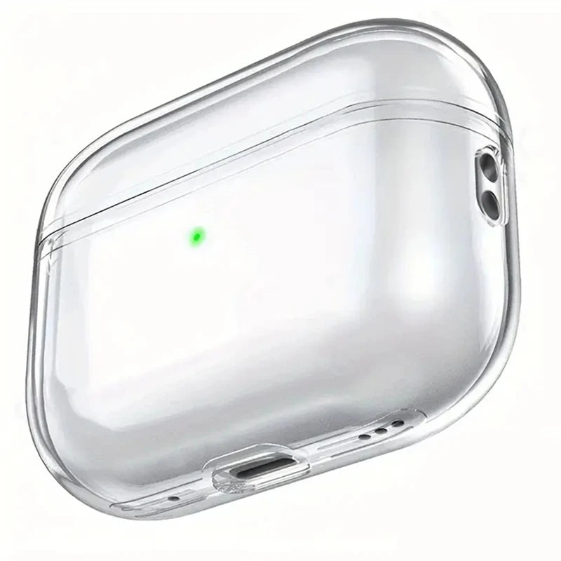 Clear TPU AirPods Case - Transparent Shockproof - Pro 3, AirPods 4