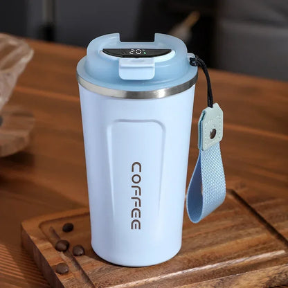 Smart Coffee Mug with Temperature Display - 380/510ml Stainless Steel