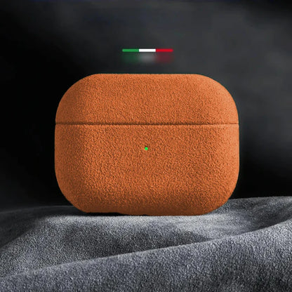 Luxury Italian Suede Leather AirPods Case - Pro 3, Pro 2, AirPods 4
