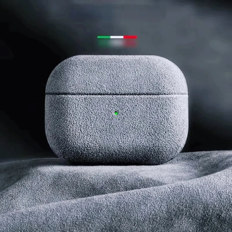 Luxury Italian Suede Leather AirPods Case - Pro 3, Pro 2, AirPods 4