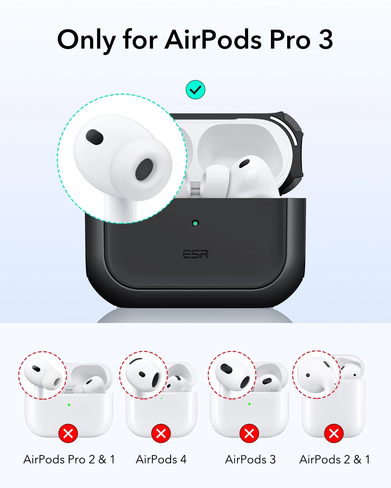 ESR Premium AirPods Pro 3 Case - MagSafe Compatible - 2025
