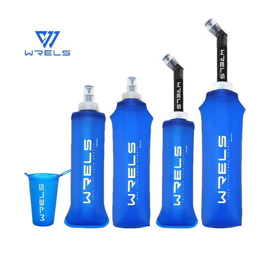 Collapsible Soft Flask Water Bottle - 500ml TPU BPA-Free - Running, Hiking