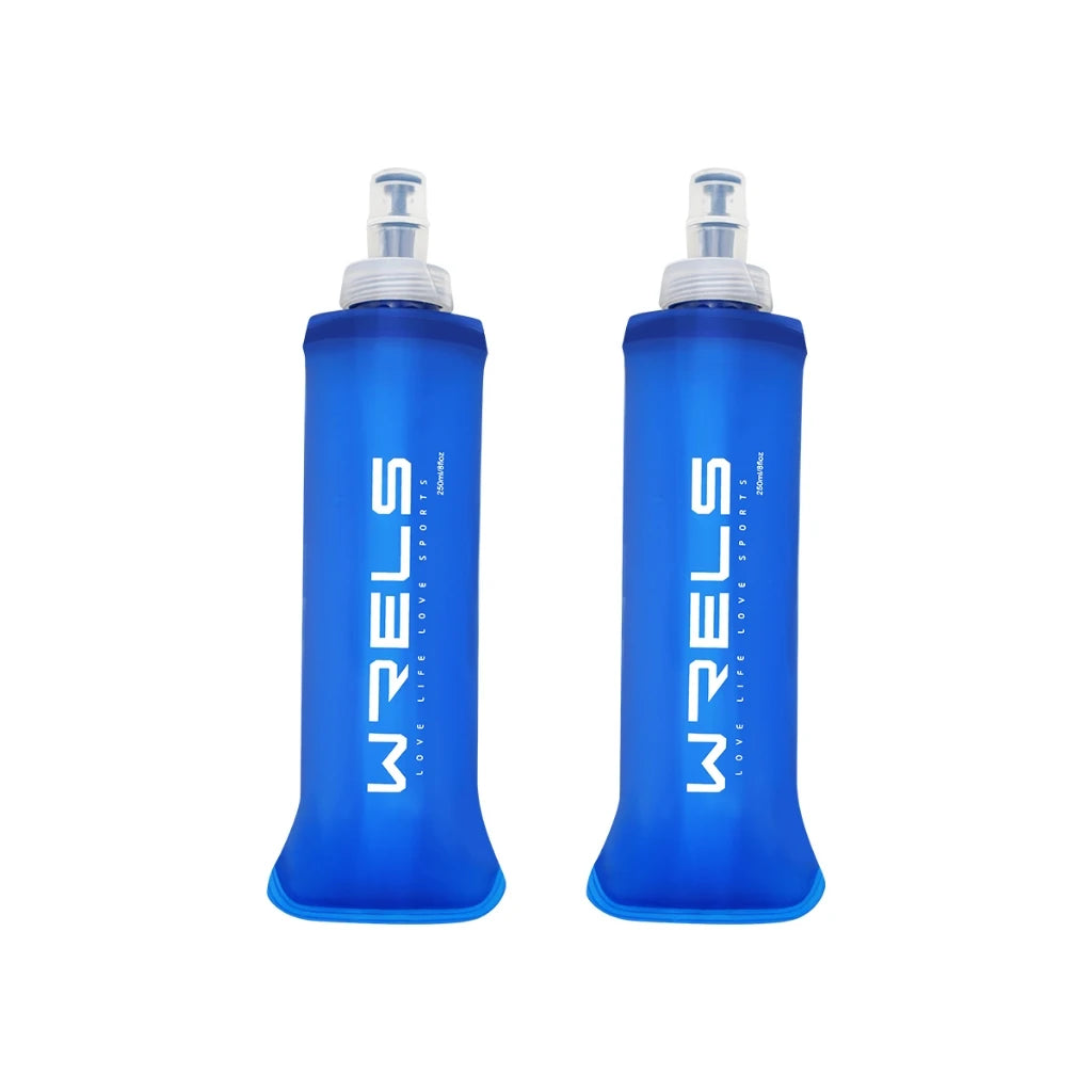 Collapsible Soft Flask Water Bottle - 500ml TPU BPA-Free - Running, Hiking