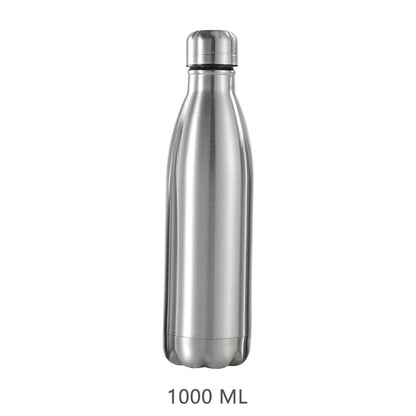 Stainless Steel Water Bottle - 500ml/750ml/1L - Insulated & Standard