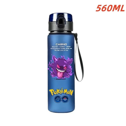 Pokemon Water Bottle - 560ml Pikachu Gengar - Kids Outdoor Sports