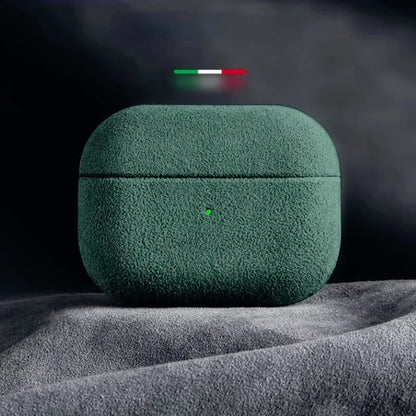 Luxury Italian Suede Leather AirPods Case - Pro 3, Pro 2, AirPods 4