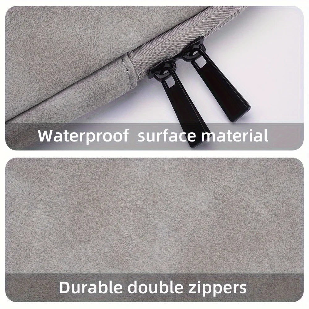 Premium PU Leather Laptop Sleeve - Slim Protective Case