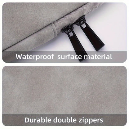 Premium PU Leather Laptop Sleeve - Slim Protective Case