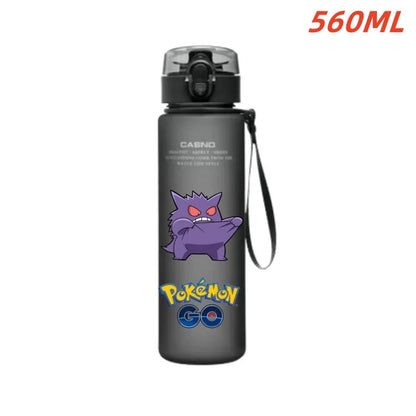 Pokemon Water Bottle - 560ml Pikachu Gengar - Kids Outdoor Sports