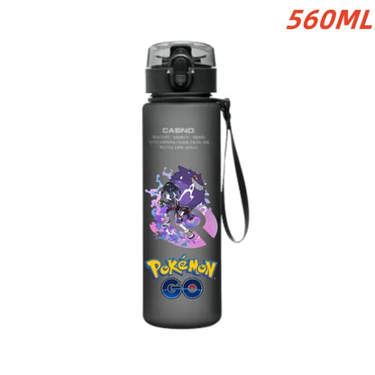 Pokemon Water Bottle - 560ml Pikachu Gengar - Kids Outdoor Sports