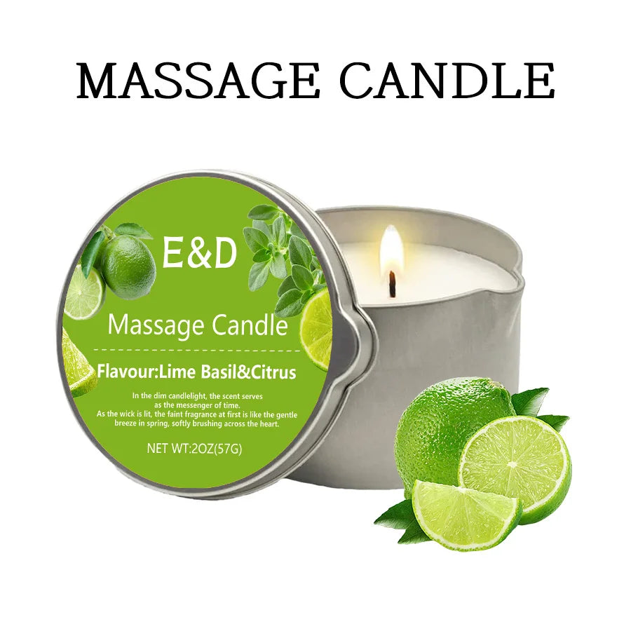 Massage Oil Candle,For Stress Relief and Skin Moisturizing,Scented Candles Aromatherapy SM Product Spa Essentials,Luxury Candles
