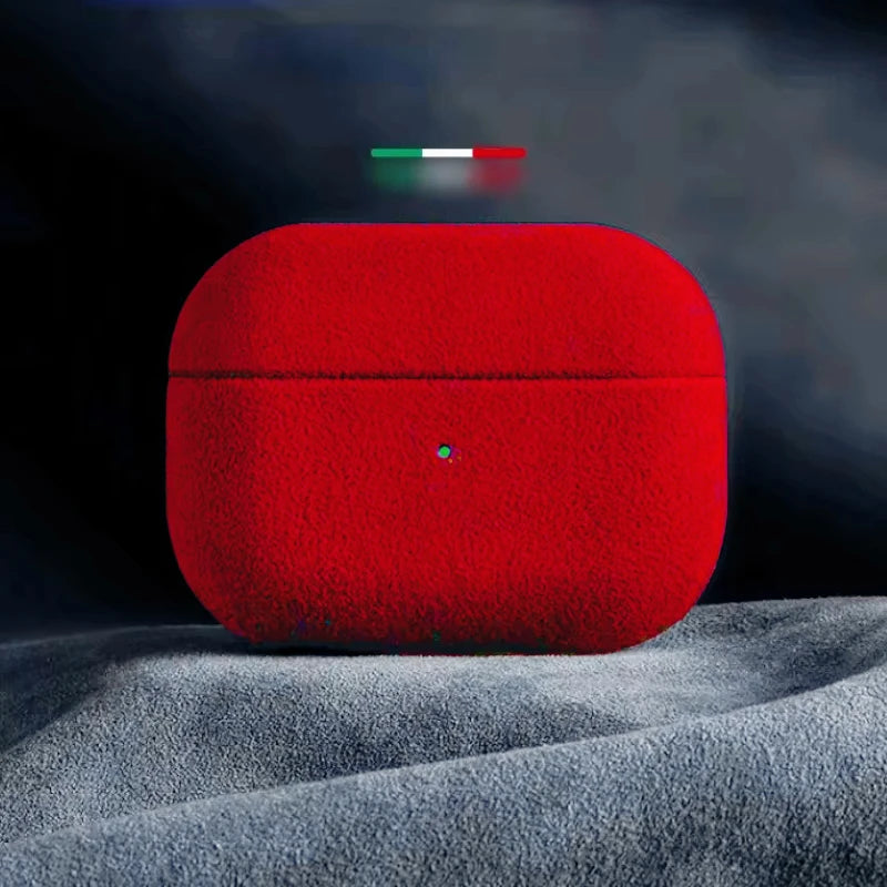 Luxury Italian Suede Leather AirPods Case - Pro 3, Pro 2, AirPods 4