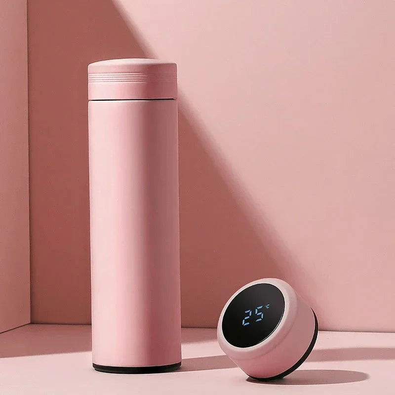 Smart Temperature Display Thermos - 500ml Stainless Steel Vacuum Insulated