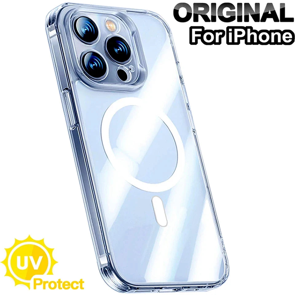 Crystal Clear MagSafe iPhone Case - Wireless Charging