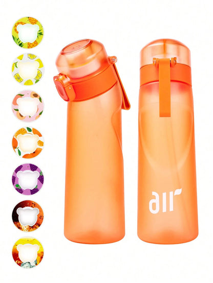Scented Water Bottle with Flavor Pods - 800ml Transparent with Straw