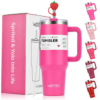 Large Capacity Stainless Steel Tumbler - 30oz/40oz Double Vacuum Insulated