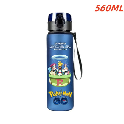 Pokemon Water Bottle - 560ml Pikachu Gengar - Kids Outdoor Sports