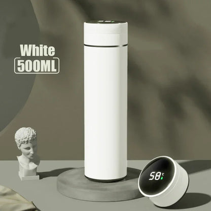 Smart Temperature Display Thermos - 500ml Stainless Steel Vacuum Insulated